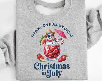 Christmas In July Shirt,Christmas In Summer Shirt,Xmas In July Gift,Santa Summer Shirt,Tropical Christmas Family Gift Shirt,Xmas Summer Gift