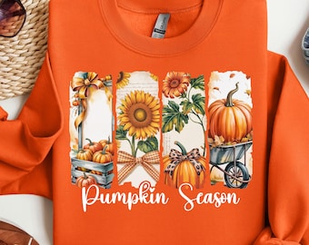 Pumpkin Season Sweatshirt, Thanksgiving Shirts, Pumpkin Season Tshirt, Halloween Pumpkin Tee, Cozy Pumpkin Sweater,Fall Vibes,Pumpkin Season