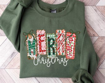Merry Christmas Sweatshirt,Merry Christmas Long Sleeve,Christmas T shirt, Christmas Family Hoodie,Christmas Gift,  Merry Christmas Gift
