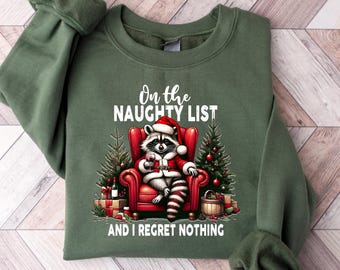 On The Naughty List Sweatshirt, Nutcracker tShirt, Christmas Nutcracker Hoodie, Lets Get Crackin Sweater, Retro Nutcracker ,Xmas Family Gift