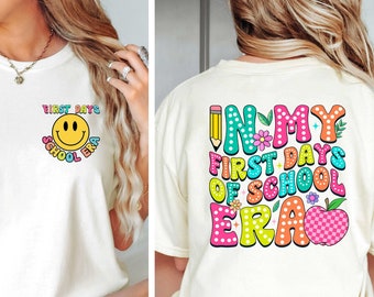 In My Back To School Era Shirt,First Day of School Shirts,Hello School T-Shirts,Teacher Life Shirts,1st Day Of School Tees,1st Grade T-Shirt