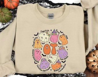 Occupational Therapist Halloween Sweatshirt, Spooky OT Shirt, Occupational Therapist Tee, OT Shirt, Special Education Shirt, Therapist Shirt
