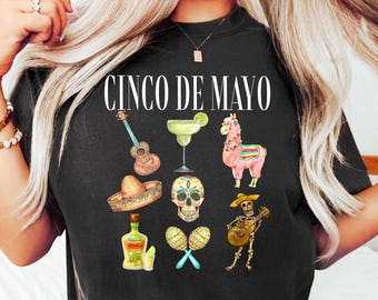 Cinco De Mayo T Shirt, Mexico Celebration Festival Sweatshirt, Margaritas Bow Shirt, Mexican Fiesta Party Tee, Mexican Shirt