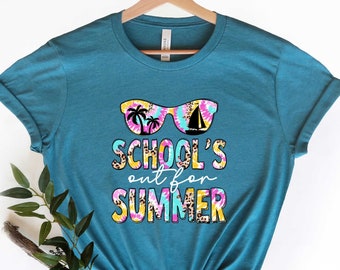 Schools Out For Summer Shirt, Last Day Of School Shirt, Funny Teacher Shirt, Gift for Teacher, Kindergarten Teacher Shirt, School Shirt