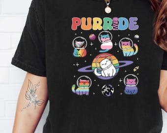 Purride Shirt, Pride Cat Mom T-Shirt, LGBTQ Sweatshirt, Pride Month Tee, Pride Gift, LGBTQ Shirt,LGBTQ Crewneck For Pride, Pride Celebration