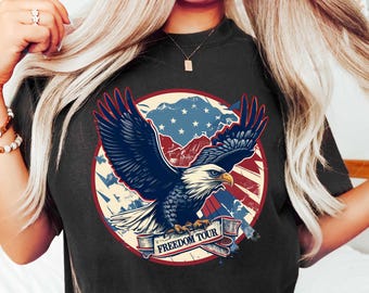Freedom Tour 1776 T-shirt, American Eagle Shirt, 4th Of July Tee, Freedom Shirt, Independence Day Gift, Patriotic Shirt, Memorial Day Gift