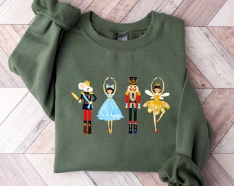 Nutcracker Sweatshirt, Christmas Sweatshirt, Sugar Plum Fairy Shirt, Christmas Holiday Shirt, Christmas Shirt, Xmas Shirt, Christmas Gift