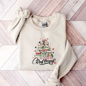 All Booked For Christmas, Christmas Book Lover Shirt, Christmas Reading Shirt, Christmas Bookworm Shirt