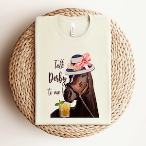 Kentucky Derby Shirt, Talk Derby To Me, 2024 Kentucky Derby Shirt, Kentucky Derby Party Shirt, Racing Horse Racing Shirt, Race Weekend Shirt