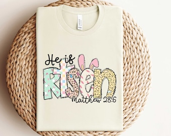 Easter He is Risen Shirt, Easter Religious Shirt, Easter Sweatshirt, Easter Bunny Sweatshirt, Easter Gift Shirt, Hip Hop Easter Shirt