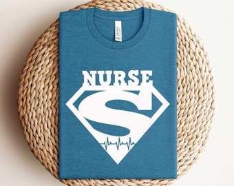 Super Nurse Shirt, Superhero Nurse, Nurse Shirt, Funny Nurse Gift, Hero Nurses, Gift For Nurses, Nurse Life Shirt, Nursing Tee