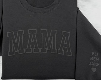Black Puff Sweatshirt, Mama Puff Sweatshirt, Mothers Day Gift, Cool Mom, First Mothers Day Gift, Mom Life Shirt, New Mom Gift