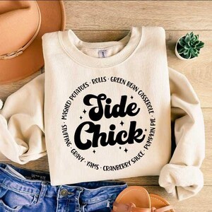 I&#39;m a Side Chick Sweatshirt, Thanksgiving Sweatshirt, Funny Thanksgiving Shirt, Thanksgiving Shirt, Fall Sweatshirt, Cute Thanksgiving Shirt