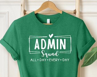 Admin Office Squad, Group Team Matching, Gift for Admin, Admin Assistant, Office T-Shirt, Coworker Shirt, Matching Staff Shirt