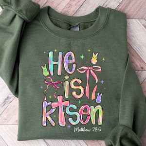 He Is Risen Sweatshirt, Easter Shirt,Easter Gift,Jesus Easter Shirt,Matthew Shirt,Christian Religious Shirt,Inspirational Shirt,Jesus Shirt