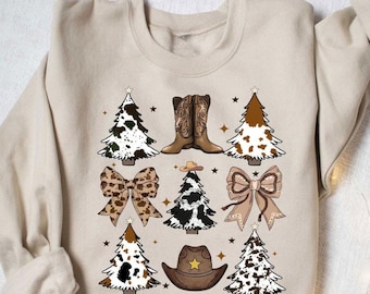 Cowgirl Christmas Sweatshirt, Western Christmas Shirt, Christmas Gift, Funny Christmas Sweatshirt, Cowgirl Sweater, Christmas Crewneck