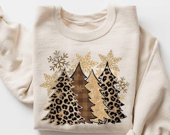Merry Christmas Sweatshirt, Cute Christmas Tree Sweater, Womens Christmas Tree Shirt, Women's Holiday Sweater, Family Christmas T-Shirts