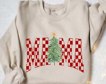 Christmas Mama Shirt, Christmas Mom Gift, Retro Christmas Shirt, Mom Christmas Shirt, Womens Christmas Gift, Holiday Shirt