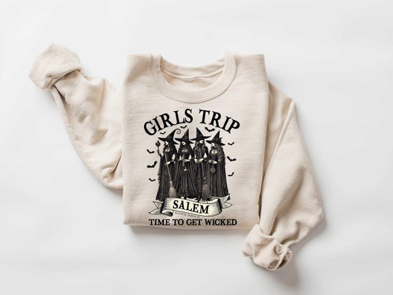 Salem Witch Museum Sweatshirt, Girls Trip Salem Shirt, Halloween Shirt, Halloween Witch Shirt, Salem Massachusetts, Salem Witch Tee