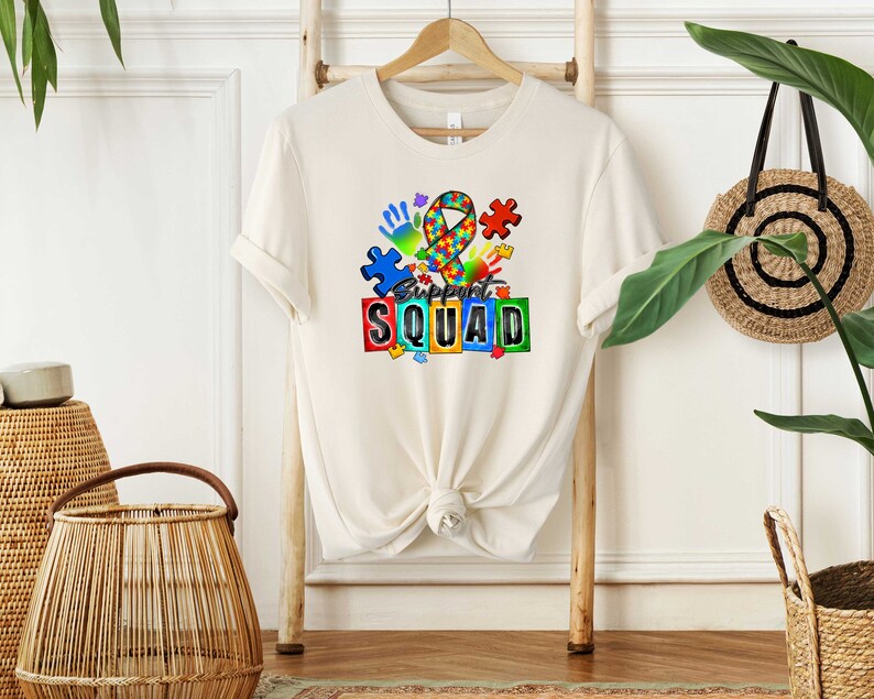 Camisa del escuadrón de apoyo al autismo, camisa de apoyo al autismo, camisa de concientización sobre el autismo, camisa de la tripulación de la familia del autismo, camisa del escuadrón de autismo, camisa de la familia del autismo imagen 4