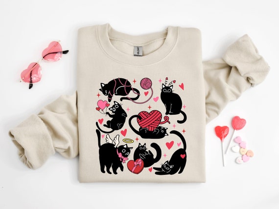 Valentines Cat Shirt, Happy Valentines, Cat Lover Shirt, Meowy Valentine Shirt, Valentines Gift, Gifts For Cat Lover, Cat Valentines