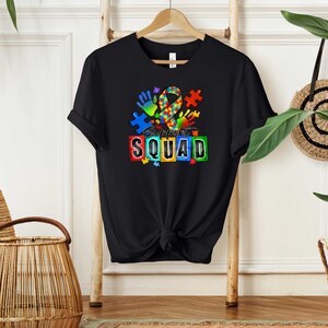 Camisa del escuadrón de apoyo al autismo, camisa de apoyo al autismo, camisa de concientización sobre el autismo, camisa de la tripulación de la familia del autismo, camisa del escuadrón de autismo, camisa de la familia del autismo imagen 6