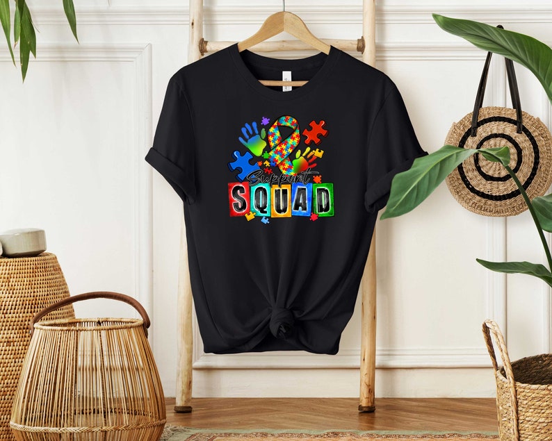 Camisa del escuadrón de apoyo al autismo, camisa de apoyo al autismo, camisa de concientización sobre el autismo, camisa de la tripulación de la familia del autismo, camisa del escuadrón de autismo, camisa de la familia del autismo imagen 6