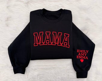 Oversized Puff Print Mama Shirt | Varsity Mama Shirt | Mom Life Shirt | Mother's Day Gift | Custom Gift for Mom