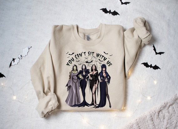 You Cant Sit With Us Sweatshirt, Halloween Crewneck, Ghoul Gang Hoodie, Spooky Women Sweater, Witches Sweatshirt, Funny Halloween Witch Tee