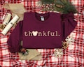 2025 Thanksgiving Sweatshirt, Thankful Shirt, Thanksgiving Disneyland Cruise, Mickey And Minnie Thanksgiving, Disney Thanksgiving Sweatshirt