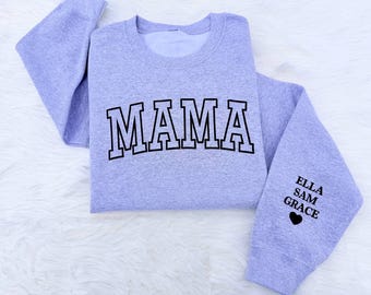 Custom Mama Shirt | Custom Mama Hoodie | Puff Mama Shirt | Personalized Puffy Mom Gift | Custom Sweatshirt for Moms