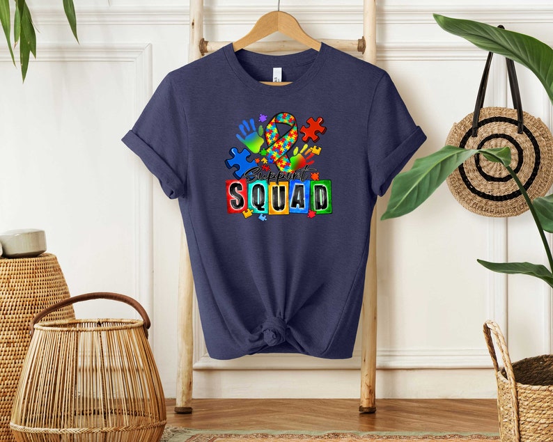 Camisa del escuadrón de apoyo al autismo, camisa de apoyo al autismo, camisa de concientización sobre el autismo, camisa de la tripulación de la familia del autismo, camisa del escuadrón de autismo, camisa de la familia del autismo imagen 3