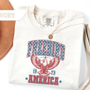 Comfort Colors®Free Bird America T-shirt, 4th Of July Shirt, Independence Day Shirt, Fourth Of July T-shirt, Memorial Day Gift Shirt