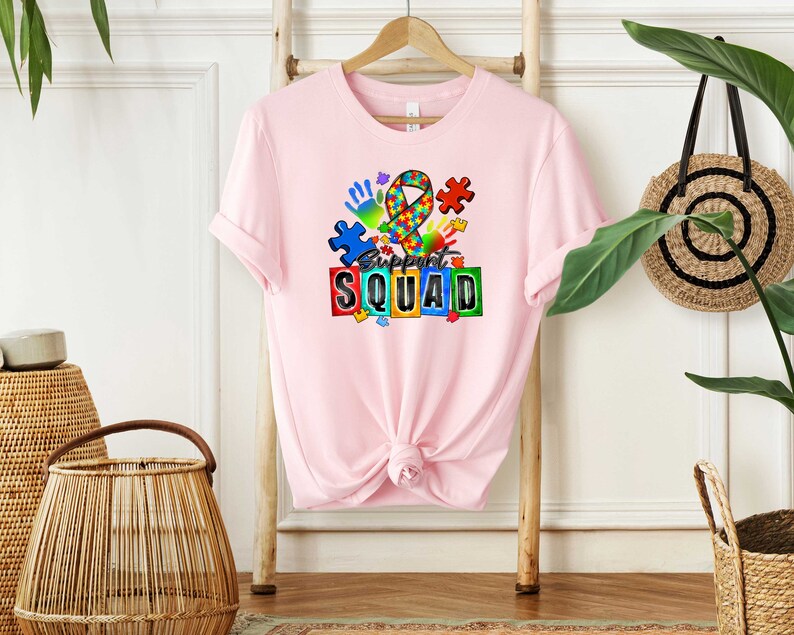 Camisa del escuadrón de apoyo al autismo, camisa de apoyo al autismo, camisa de concientización sobre el autismo, camisa de la tripulación de la familia del autismo, camisa del escuadrón de autismo, camisa de la familia del autismo imagen 5