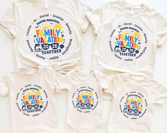 Custom Family Vacation 2026 tShirt, Family Holiday Shirt, Beach Squad Tee, Travel Summer Tee, Family Vacay Tshirt, Summer Vacation Tee