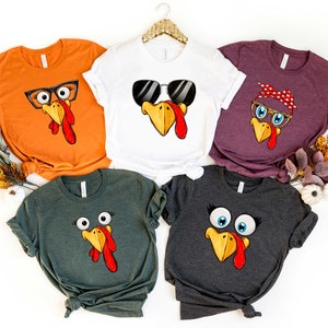 2025 Thanksgiving Shirt, Turkey Face Shirt, Thanksgiving Cousin Shirt, Thanksgiving Family Shirt, Turkey Crew Shirt, Funny Turkey Shirt