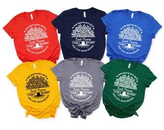 Custom Family Reunion T-Shirt, Family Gathering 2026 Tee,Personalized Matching Family Reunion Gift, Our Roots Run Deep,Family Vacation Shirt