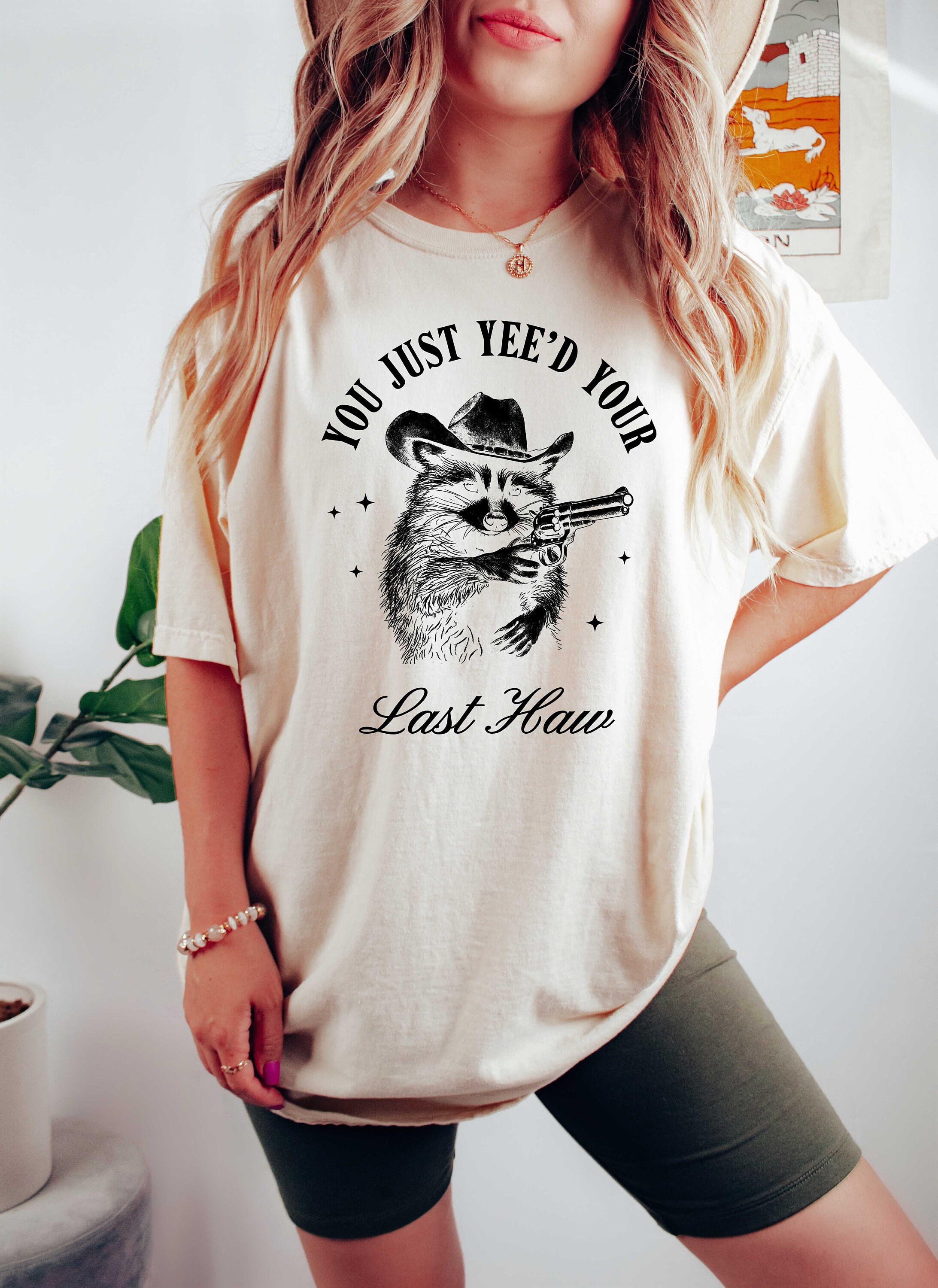 EXMIUN Women's 'This Is God's Country' Funny Cowboy Leopard Print T-Shirt – Western Graphic Tee For 4th Of July - View #2