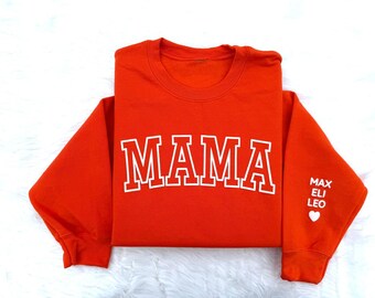 Team Name Sweatshirt with Puff Letters | Embossed Style Custom Team Sweater | Sports Mom Game Shirt | Team Sweatshirt with Name
