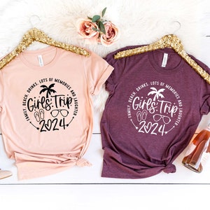 Girls Trip Shirt, Great Memories With Girls , Girls Weekend Shirt, Girls Vacation Tee, Girls Trip Vneck, Vacation Shirt, Great Friends Shirt