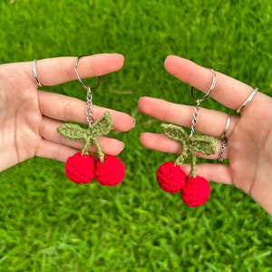 Crystal Cherry Fruit Cherry Keychain Creative And Cute Key Ring For Women  And Men Ideal For Handbags And Jewelry From Stylishchannelbags, $4.23