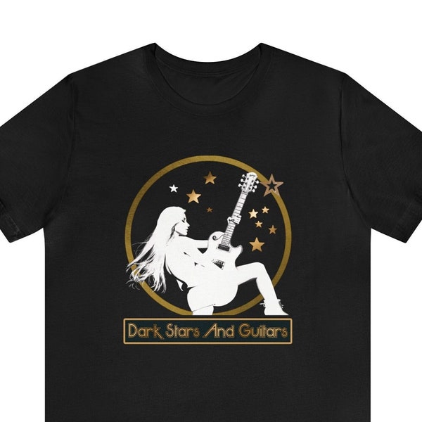 Dark stars DSG Short Sleeve Tee Unisex T shirt Rock and Roll , 70s retro style, glam, musician, fashion t shirt, band, gift Free US shipping