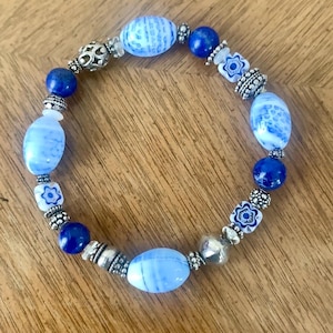 Blue Bead Bracelet