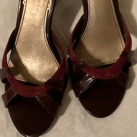 Escarpins à Bout Ouvert Merona Talon Moyen - Taille 37/38 (US 6) - Très Bon état