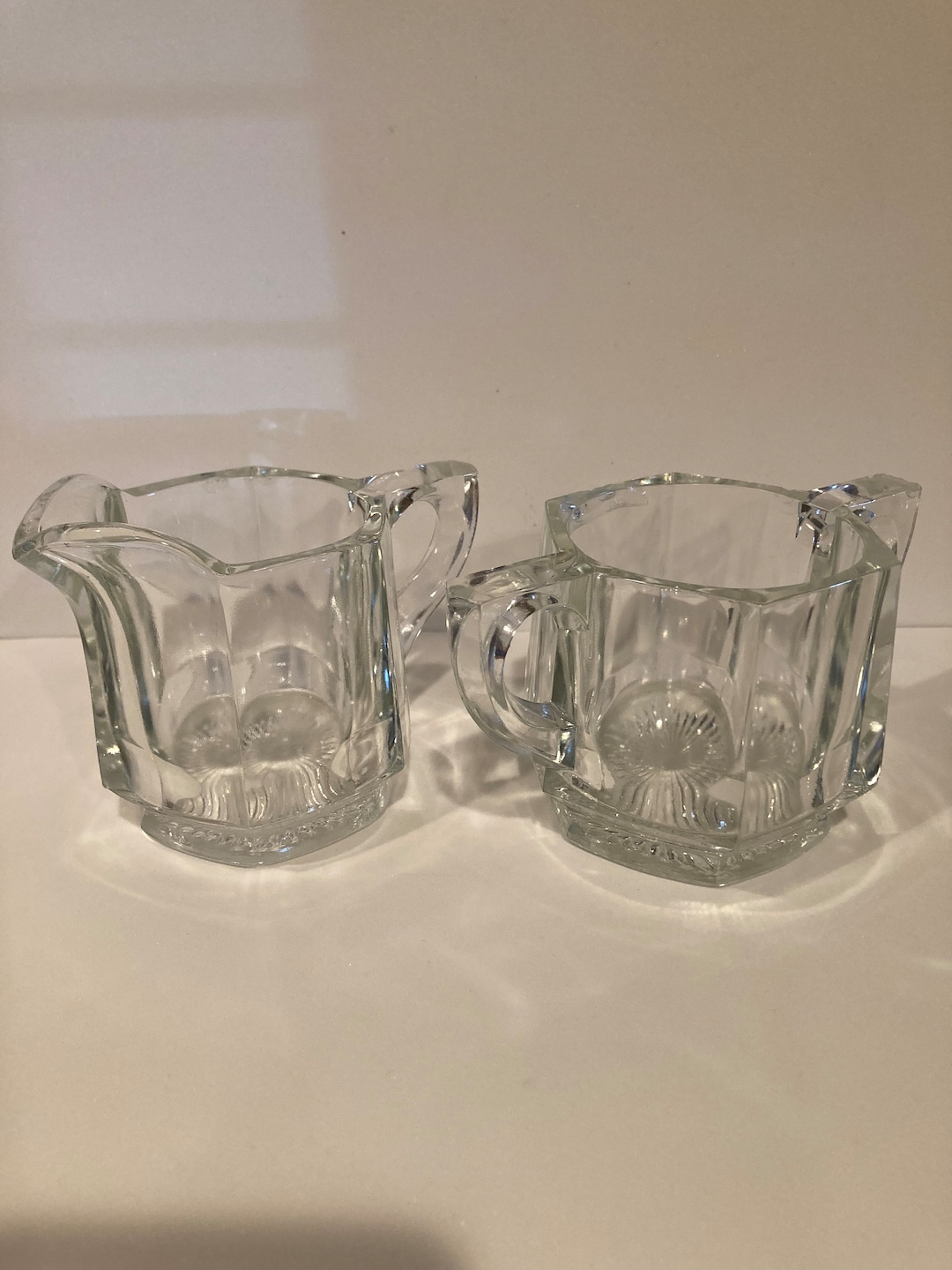 Vintage Open Cream and Sugar Bowls Etsy