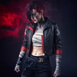 Arcane Season 2 Vi Cosplay Jacket - Pit Fighter Vi Cosplay Costume