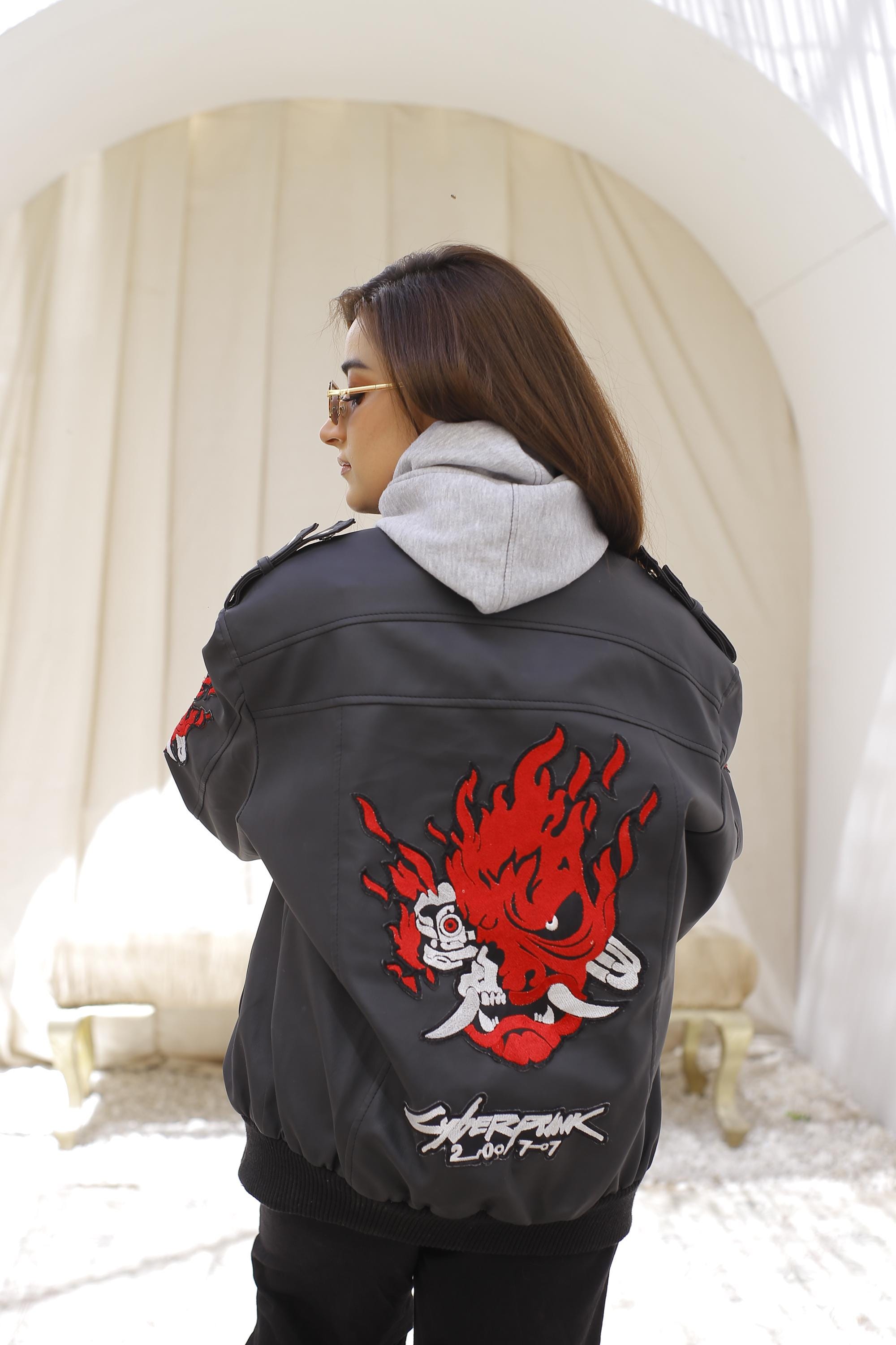 Samurai Jacket With Removable Hood, Cyberpunk 2077 Jacket