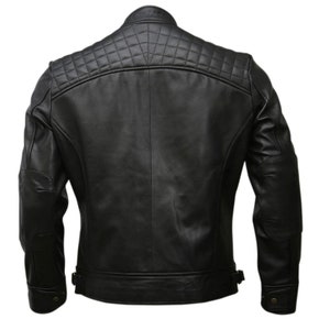 Men's Black Leather Biker Jacket Premium Motorcycle Styles for Men Vintage Brown, Bomber zdjęcie 2