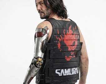 Johnny SilverHand Vest, Cyberpunk Cosplay Costume