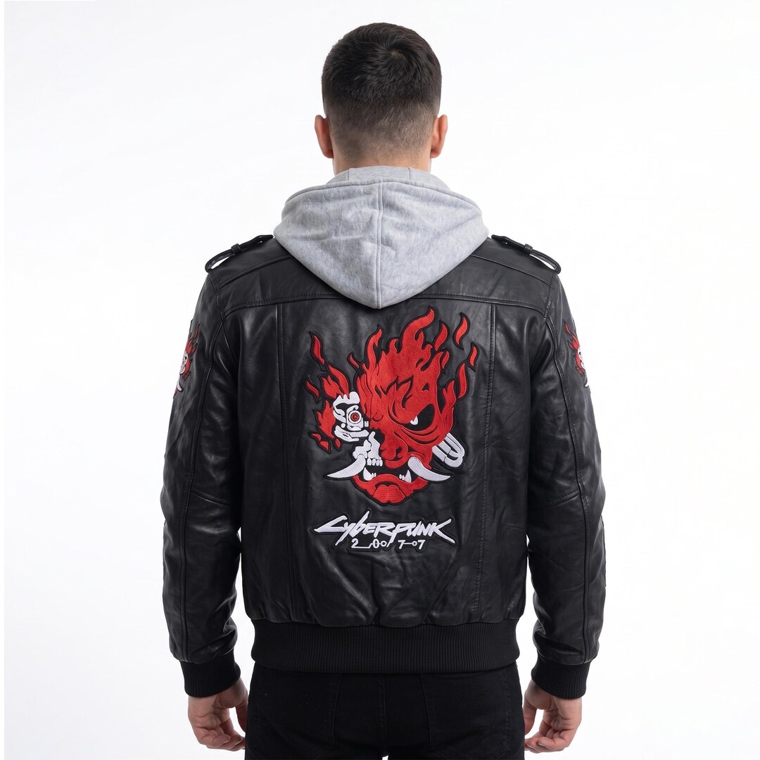 Samurai Jacket With Removable Hood, Cyberpunk 2077 Jacket, Men